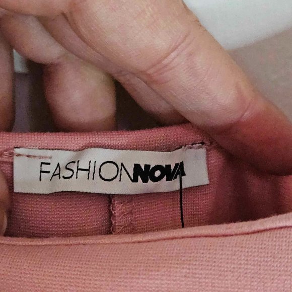 Fashion Nova Women’s Innocent Touch Pink Midi Dress Size M - Picture 6 of 9